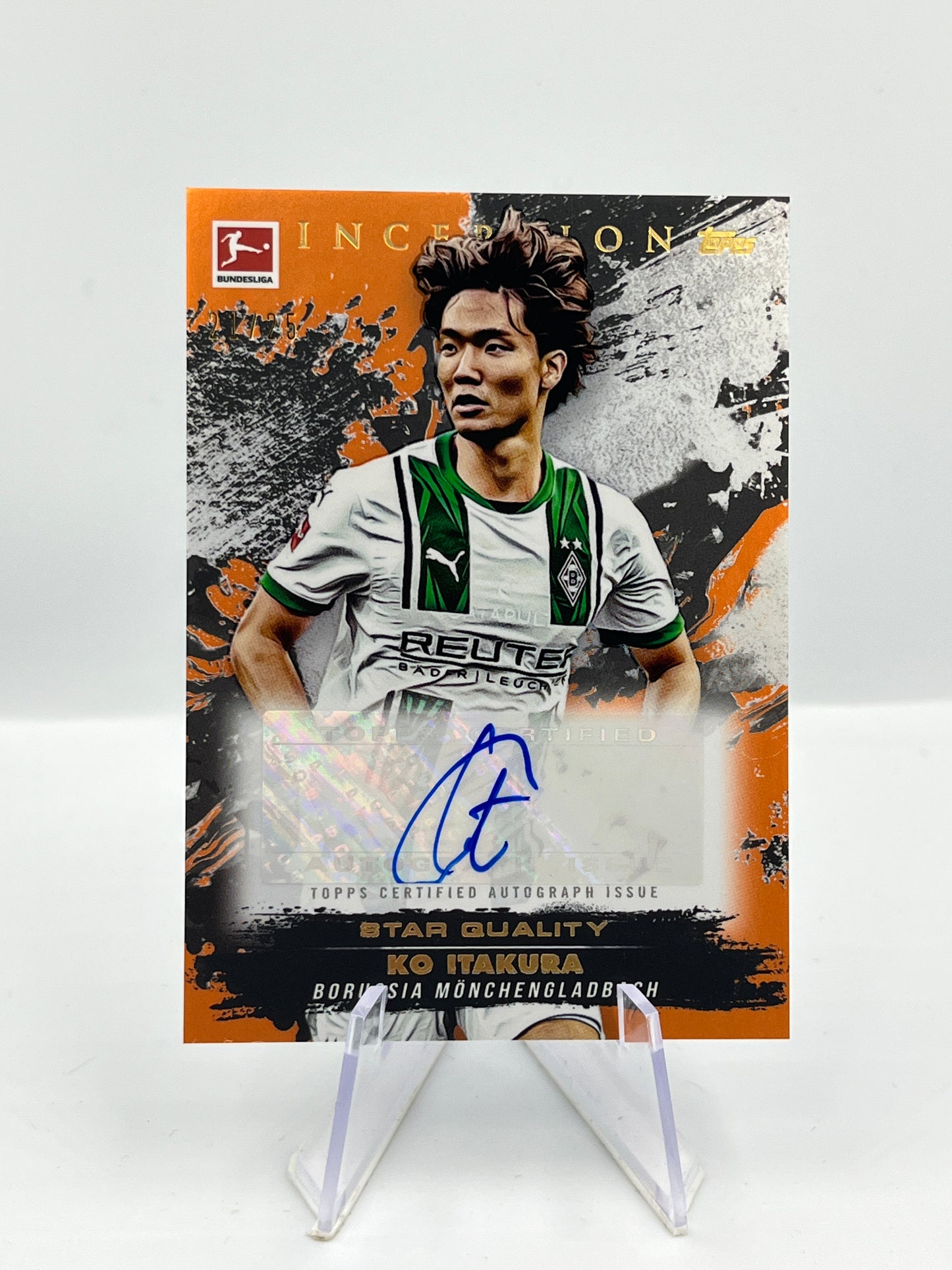 Topps Inception Bundesliga 24/25 Ko Itakura Mönchengladbach Autograph 21/25
