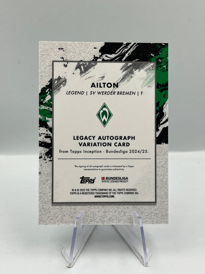 Topps Inception Bundesliga 24/25 Ailton Werder Bremen Autograph 47/75