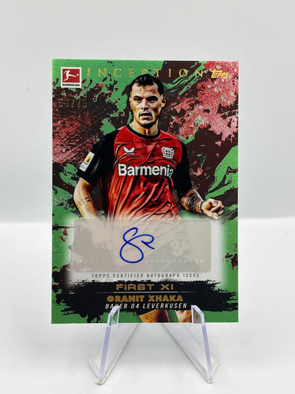 Topps Inception Bundesliga 24/25 Granit Xhaka Bayer Leverkusen Autograph 56/75