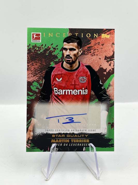 Topps Inception Bundesliga 24/25 Martin Terrier Bayer Leverkusen Autograph 10/75