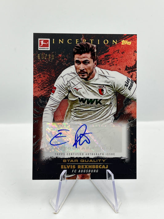 Topps Inception Bundesliga 24/25 Elvis Rexhbecaj FC Augsburg Autograph 06/10