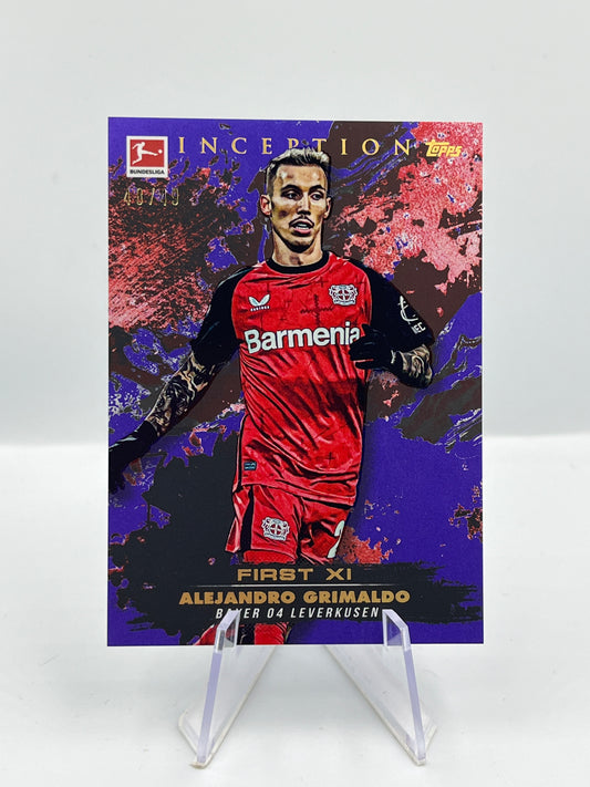 Topps Inception Bundesliga 24/25 Alejandro Grimaldo Bayer Leverkusen First XI 48/49