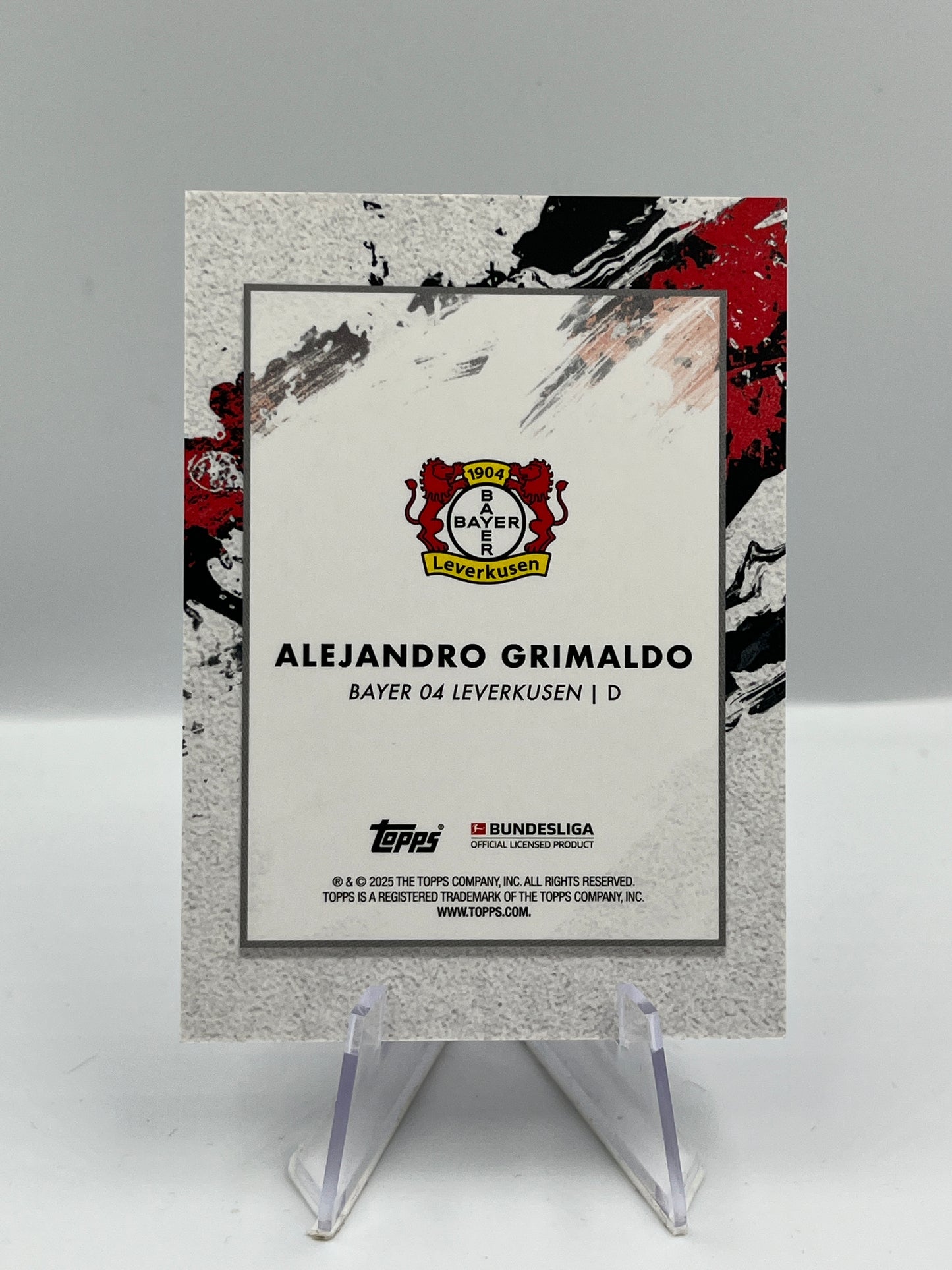 Topps Inception Bundesliga 24/25 Alejandro Grimaldo Bayer Leverkusen First XI 48/49