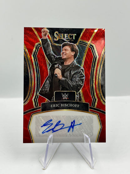 Eric Bischoff - Wave Red WWE Legends Autograph - #LS-EBF