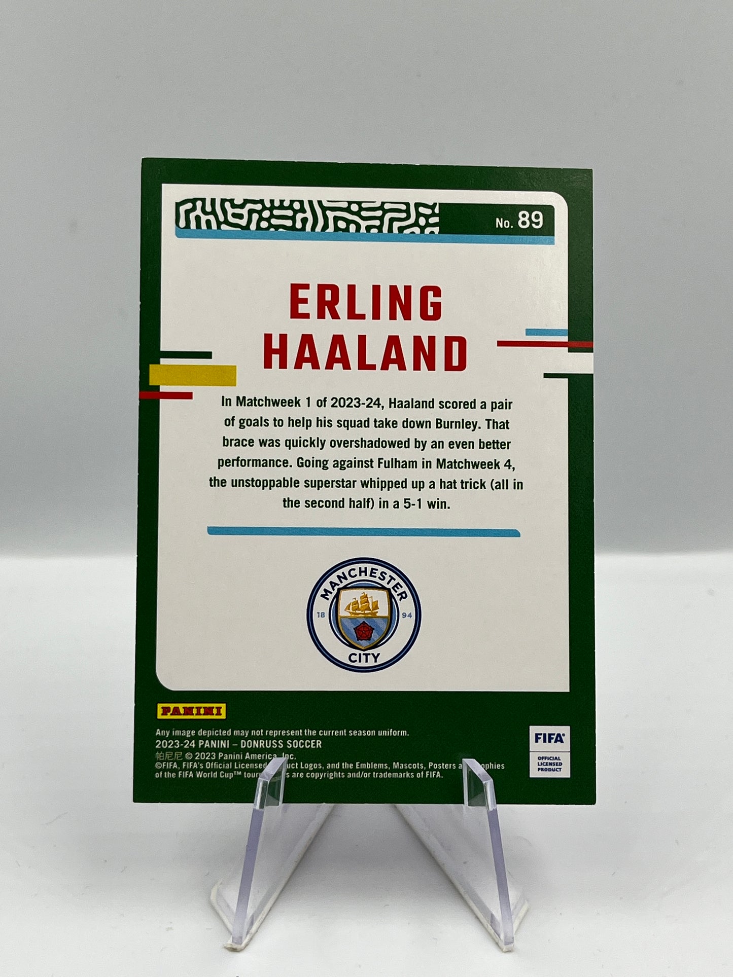 Panini Erling Haaland - Manchester City - Pink Diamond - 07/25 - #89