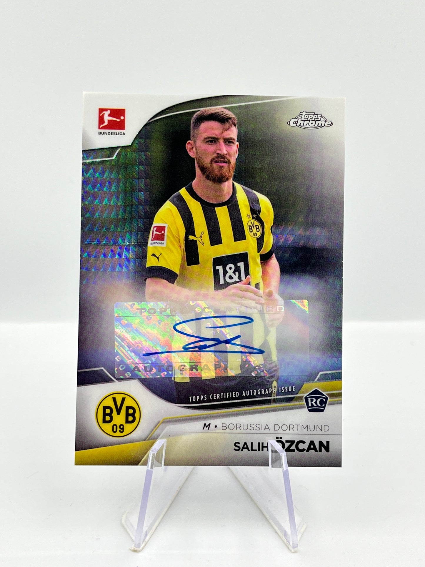 Topps Chrome BuLi 22/23 Salih Özcan BVB Dortmund Prism Auto RC 066/165 #BCA-SO