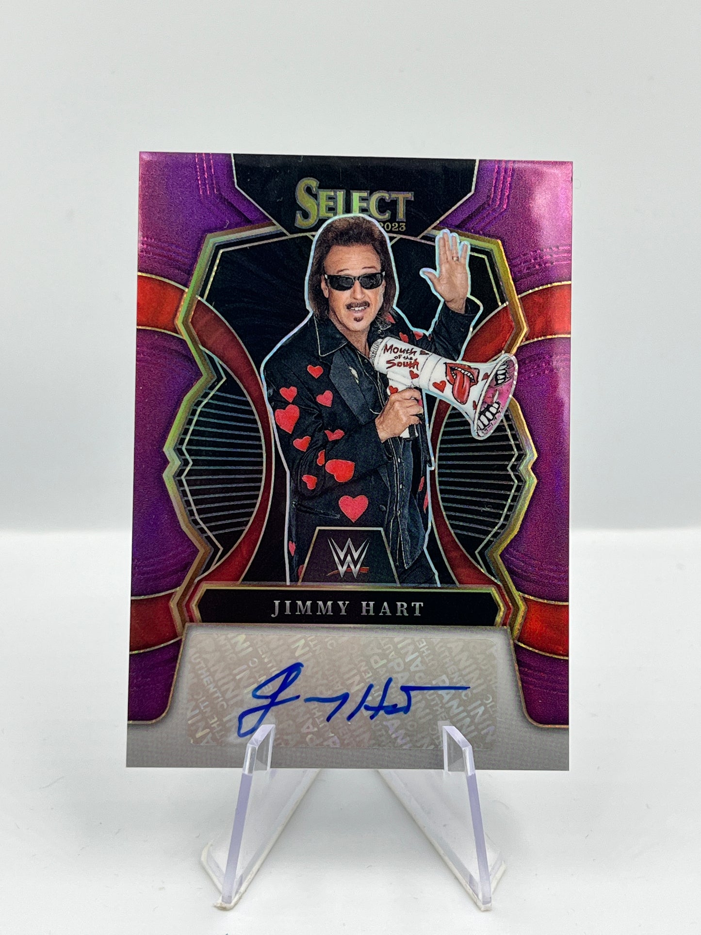 Jimmy Hart - Purple WWE Signatures Autograph - 30/35 - #SG-JHT