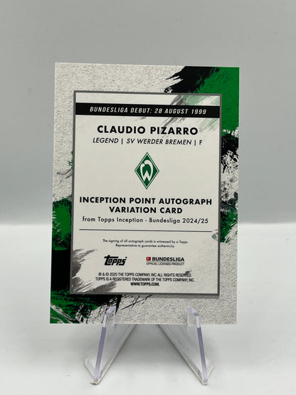 Topps Inception Bundesliga 24/25 Claudio Pizarro Werder Bremen Autograph 06/25