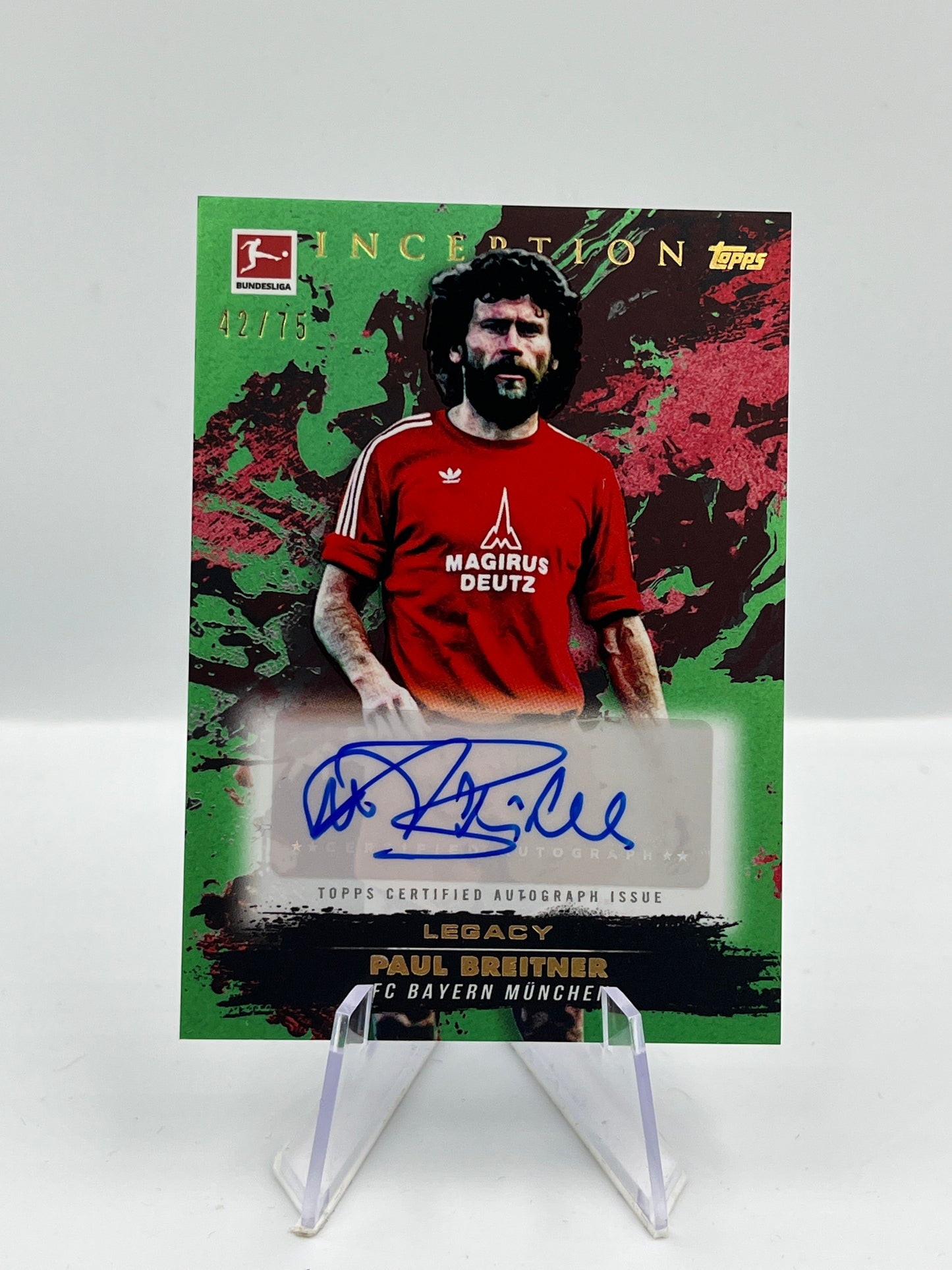 Topps Inception Bundesliga 24/25 Paul Breitner Bayern München Autograph 42/75