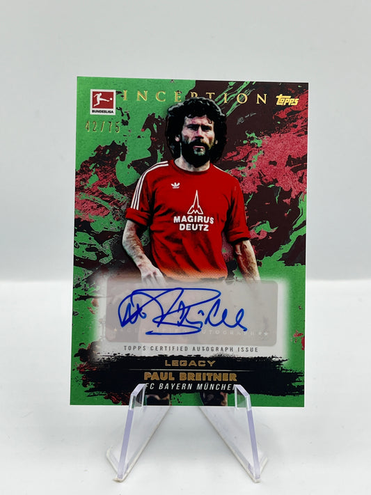 Topps Inception Bundesliga 24/25 Paul Breitner Bayern München Autograph 42/75