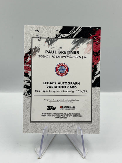 Topps Inception Bundesliga 24/25 Paul Breitner Bayern München Autograph 42/75
