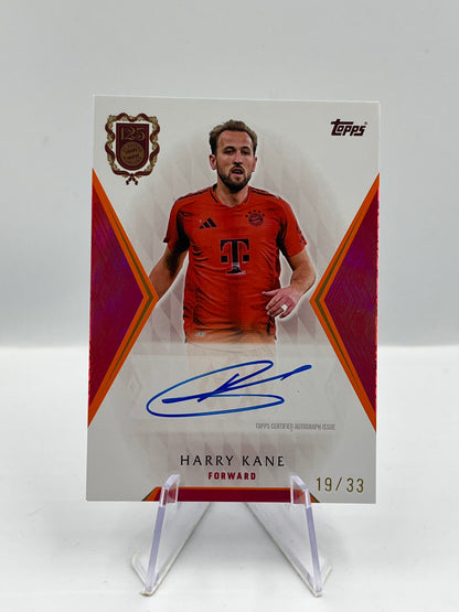 Topps 125 Jahre Bayern München Harry Kane on Card Autograph 19/33 #FTA-HK