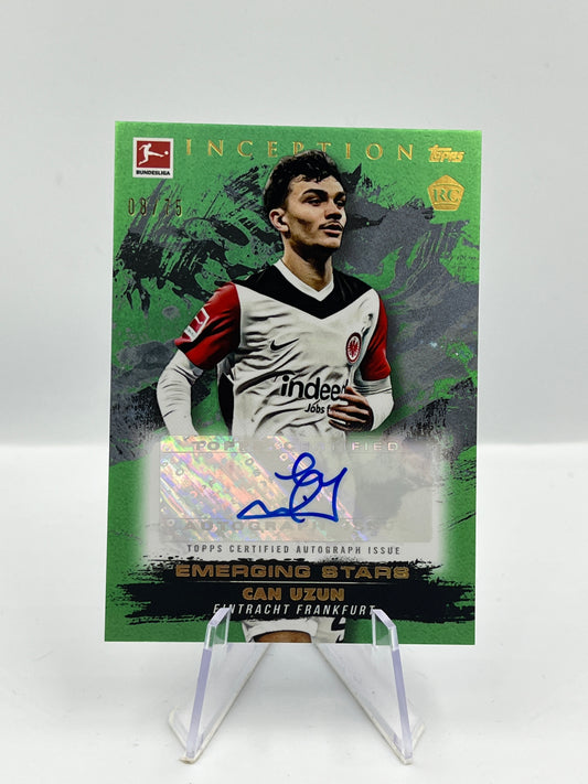 Topps Inception Bundesliga 24/25 Can Uzun Eintracht Frankfurt Autograph RC 08/75