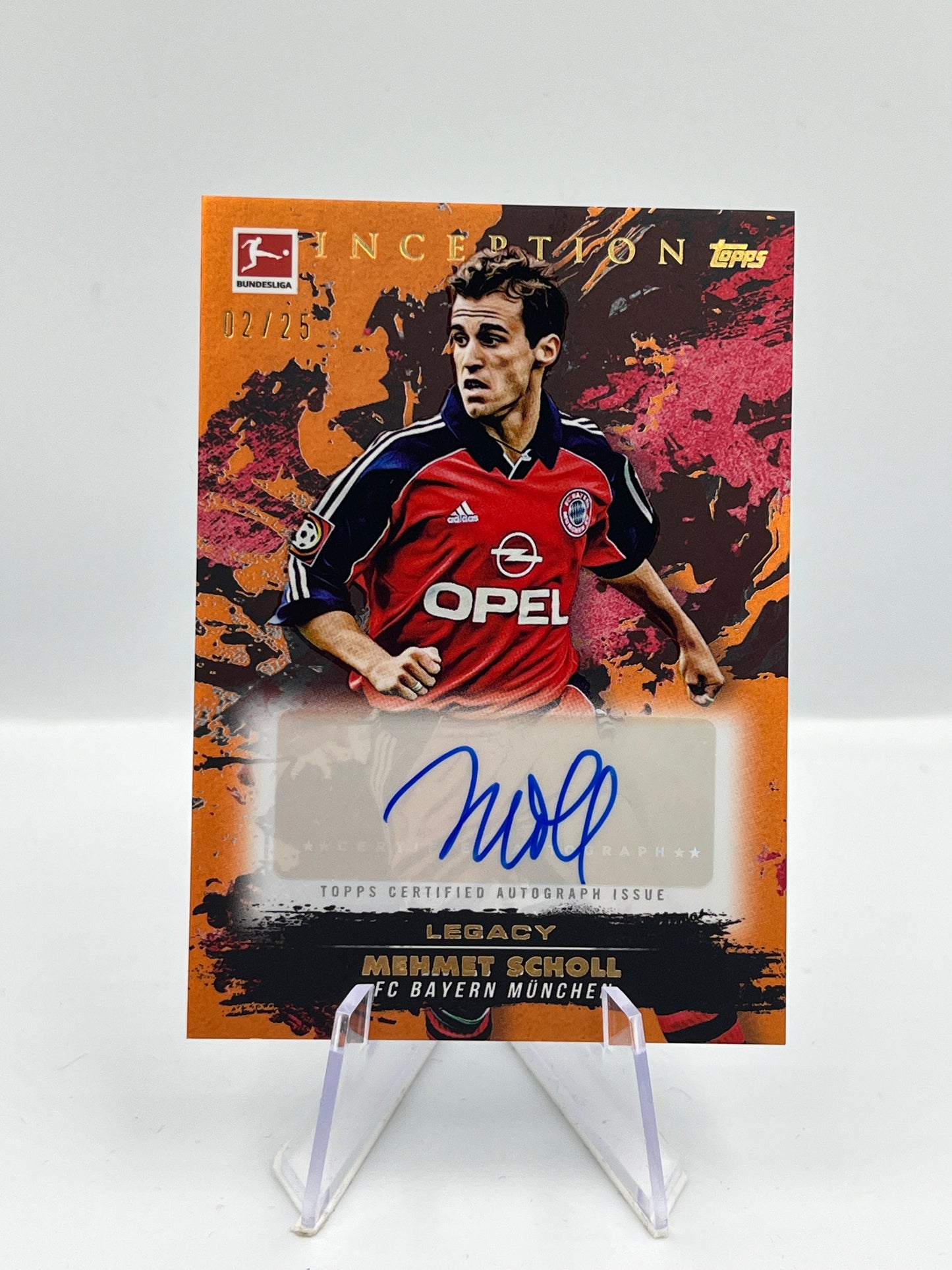 Topps Inception Bundesliga 24/25 Mehmet Scholl Bayern München Autograph 02/25