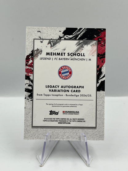 Topps Inception Bundesliga 24/25 Mehmet Scholl Bayern München Autograph 02/25