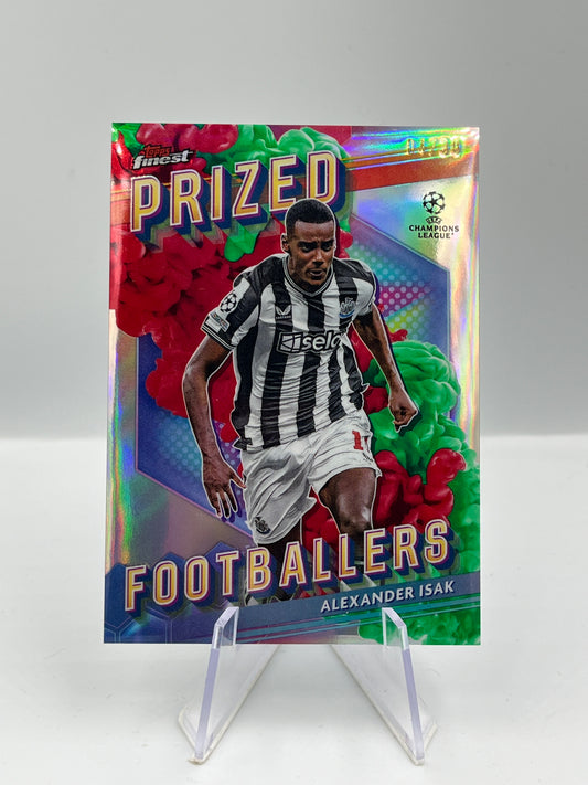Topps Finest UCC 23/24 Alexander Isak Newcastle Prized Fusion 04/30 #PFF-14