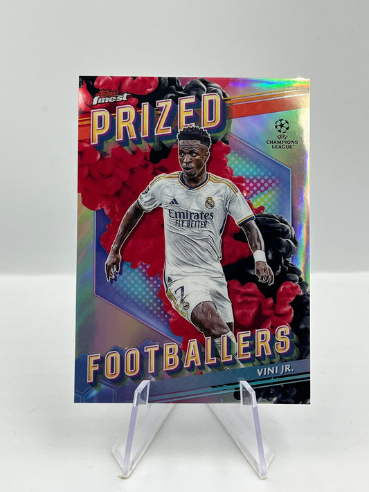Topps Finest UCC 23/24 Vini JR. Real Madrid Prized Fusion Black/Red #PFF-15