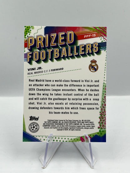 Topps Finest UCC 23/24 Vini JR. Real Madrid Prized Fusion Black/Red #PFF-15