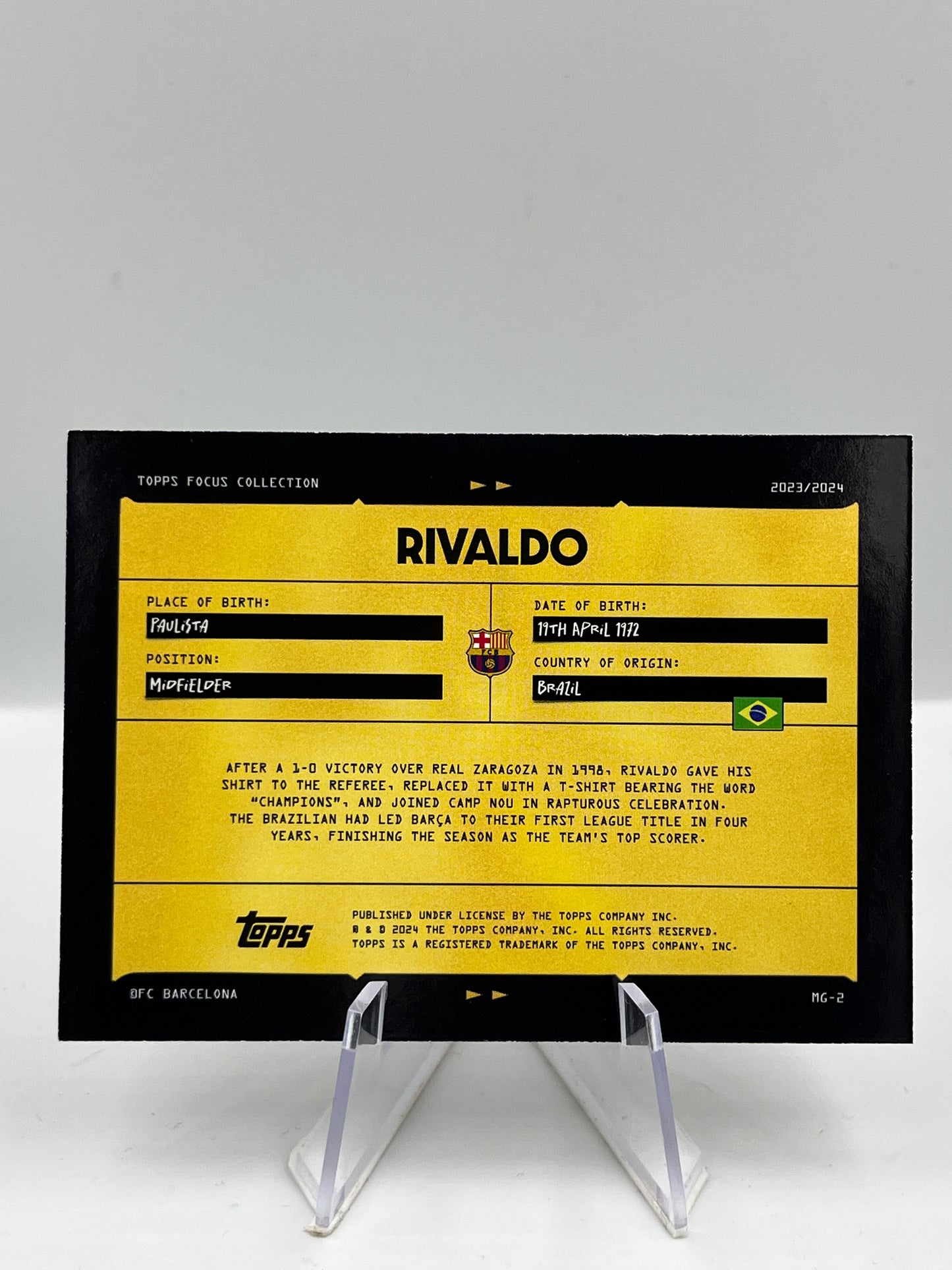 Rivaldo - Barcelona - Magic of Camp Nou - #MG-2