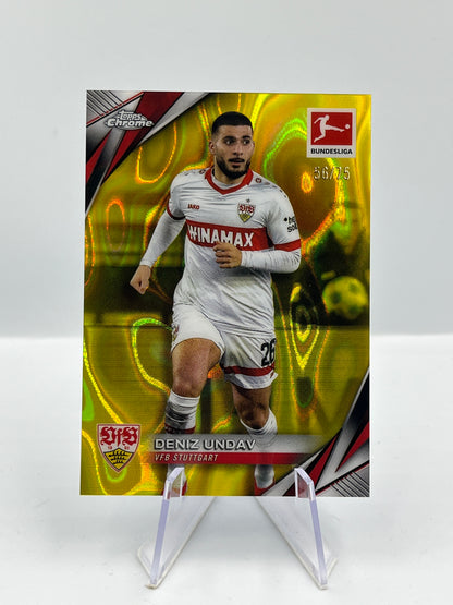 Topps Chrome BuLi 24/25 Deniz Undav VFB Stuttgart Yellow Lava 56/75 #94