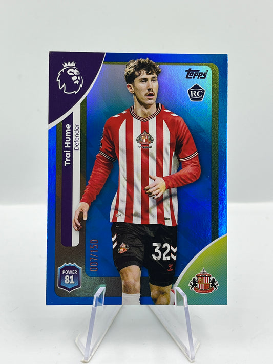 Topps Premier League 25/26 Trai Hume Sunderland RC 007/150 #345