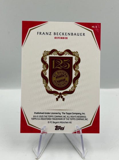 Topps 125 Jahre Bayern München Franz Beckenbauer München Liebe 19/99 #ML-3