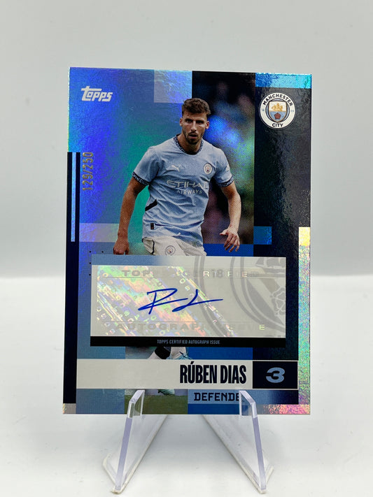 Ruben Dias - Manchester City - Blue Autograph - 129/250 - #AU-RD