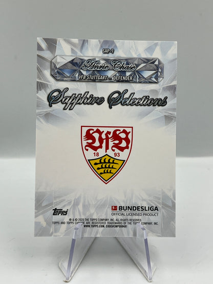 Topps Chrome BuLi 24/25 Anrie Chase VFB Stuttgart Sapphire RC 20/75 #SAP-7