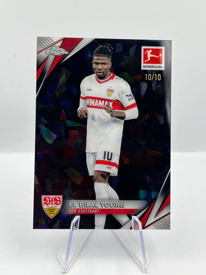 Topps Chrome BuLi 24/25 El Bilal Toure VFB Stuttgart Sapphire 10/10 #93