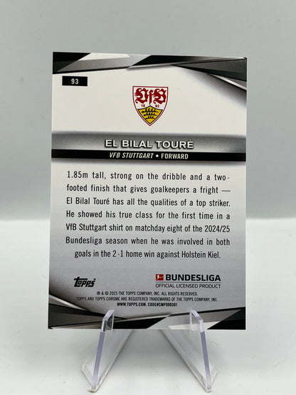 Topps Chrome BuLi 24/25 El Bilal Toure VFB Stuttgart Sapphire 10/10 #93