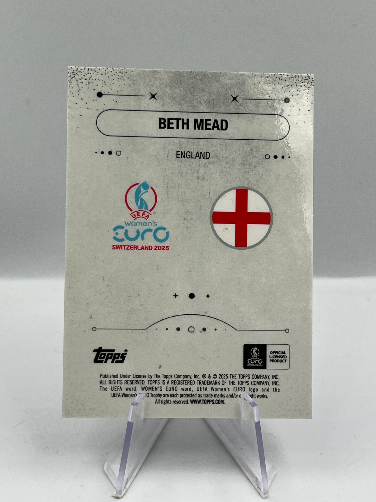 Topps Merlin Womens Euro 2025 Beth Mead England Mystic Nights 07/25