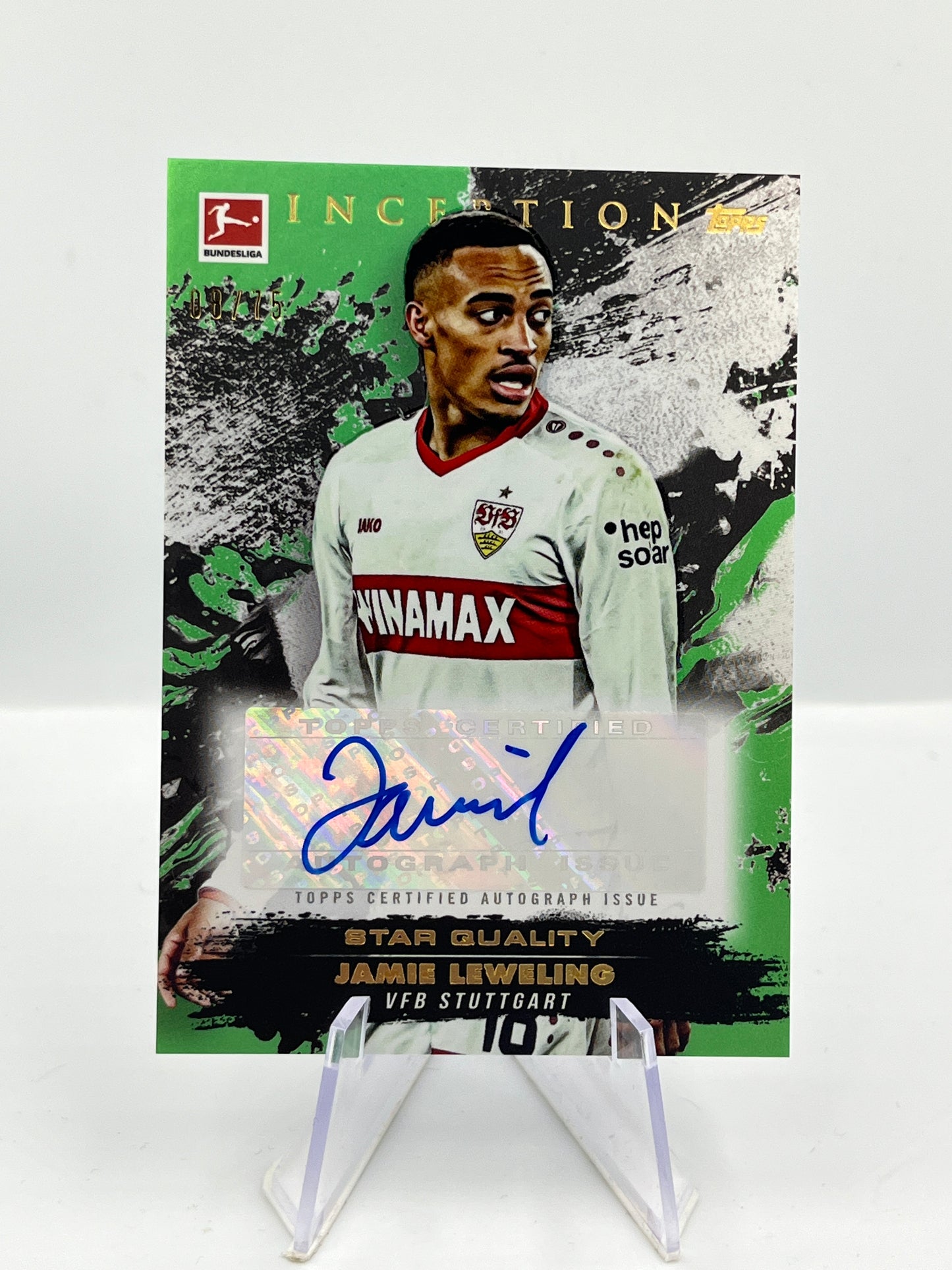 Topps Inception Bundesliga 24/25 Jamie Leweling VFB Stuttgart Autograph 08/75