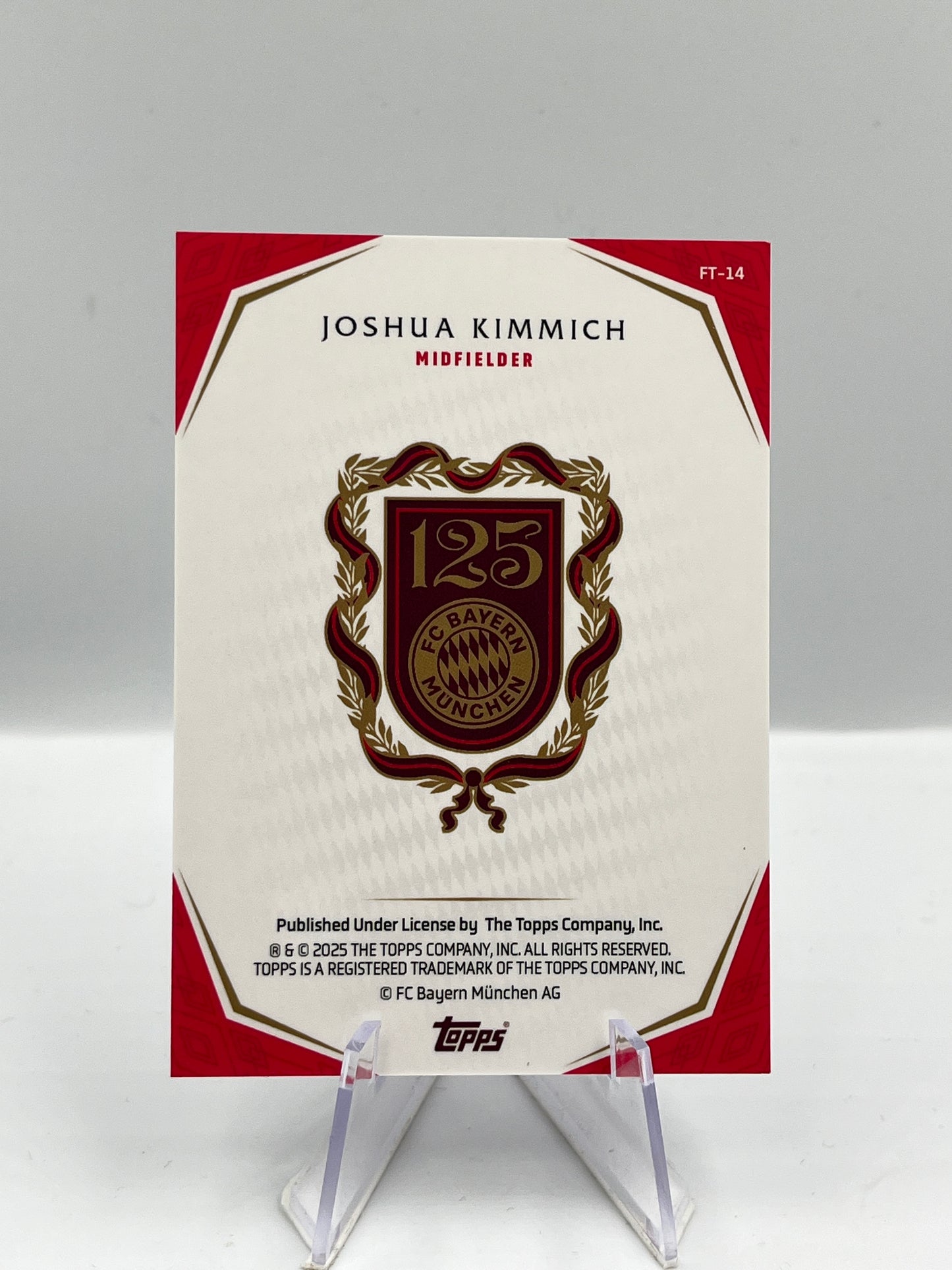 Topps 125 Jahre Bayern München Joshua Kimmich First Team 25/99 #FT-14