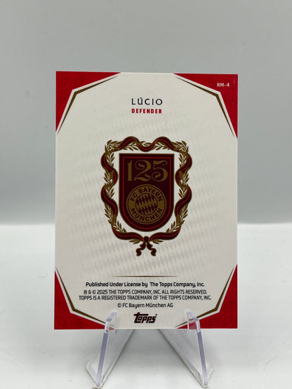 Topps 125 Jahre Bayern München Lucio Rekordmeister 70/99 #RM-4