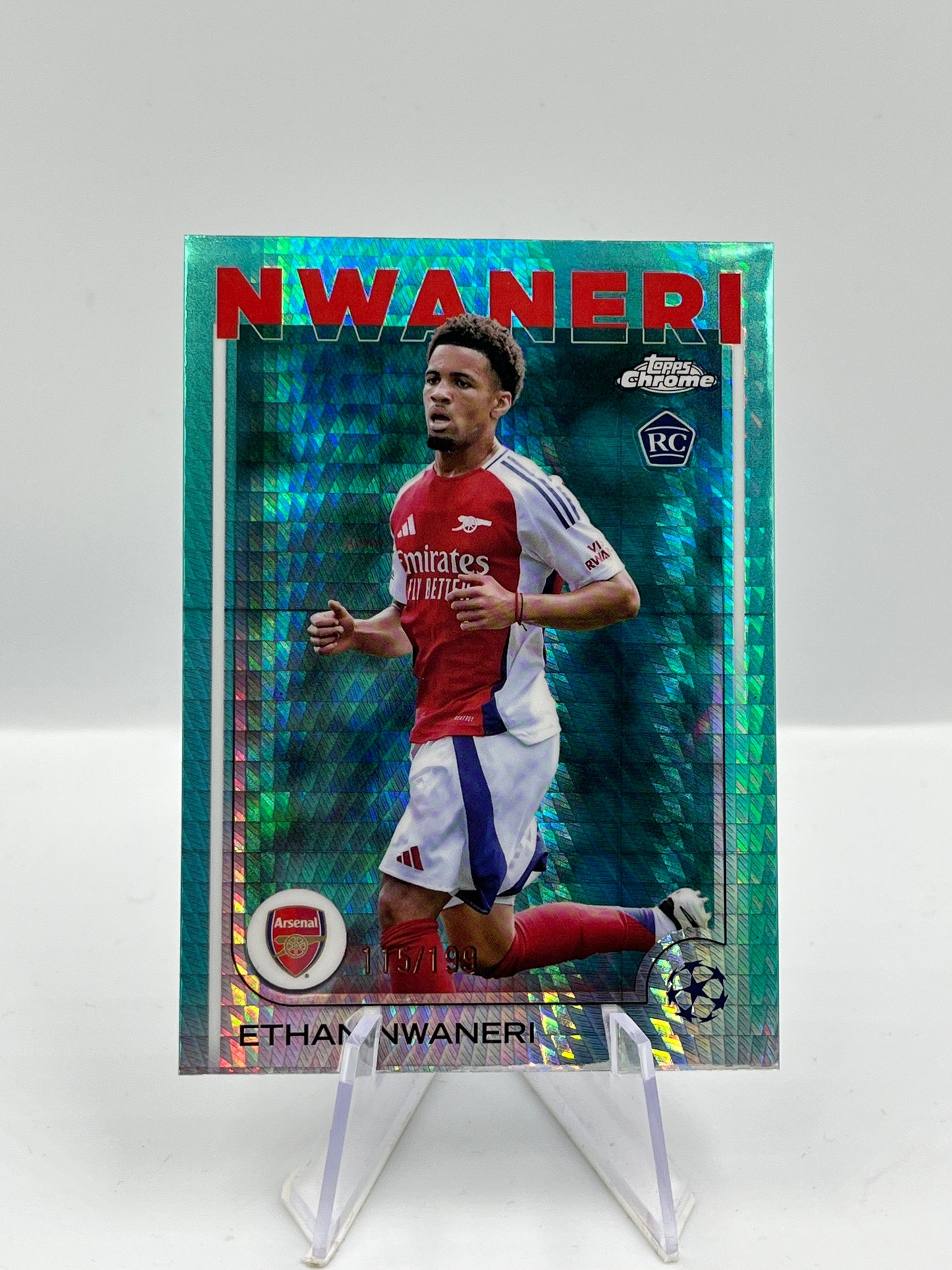 Topps Chrome UCC 24/25 Ethan Nwaneri Arsenal RC 115/199 #158