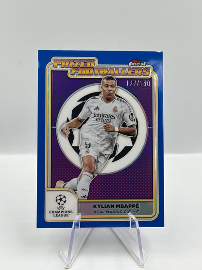 Topps Finest UCC 24/25 Kylian Mbappe Real Prized Footballers 137/150 #PF-13