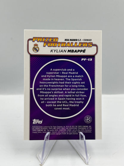 Topps Finest UCC 24/25 Kylian Mbappe Real Prized Footballers 137/150 #PF-13