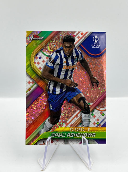 Topps Finest UCC 24/25 Samu Aghehowa FC Porto Mini Diamonds 38/50 #44