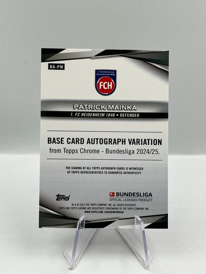 Topps Chrome BuLi 24/25 Patrick Mainka Heidenheim Gold Auto 06/50 #BA-PM