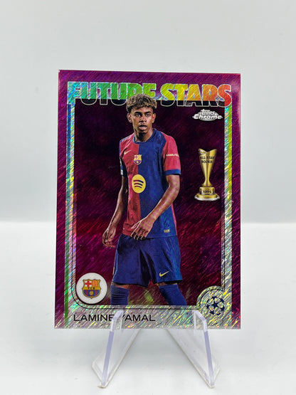 Topps Chrome UCC 24/25 Lamine Yamal Barcelona Future Stars Magenta Shimmer #27