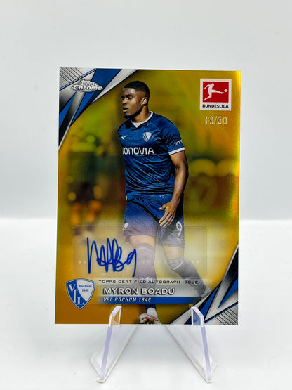 Topps Chrome BuLi 24/25 Myron Boadu VFL Bochum Gold Auto 18/50 #BA-MB