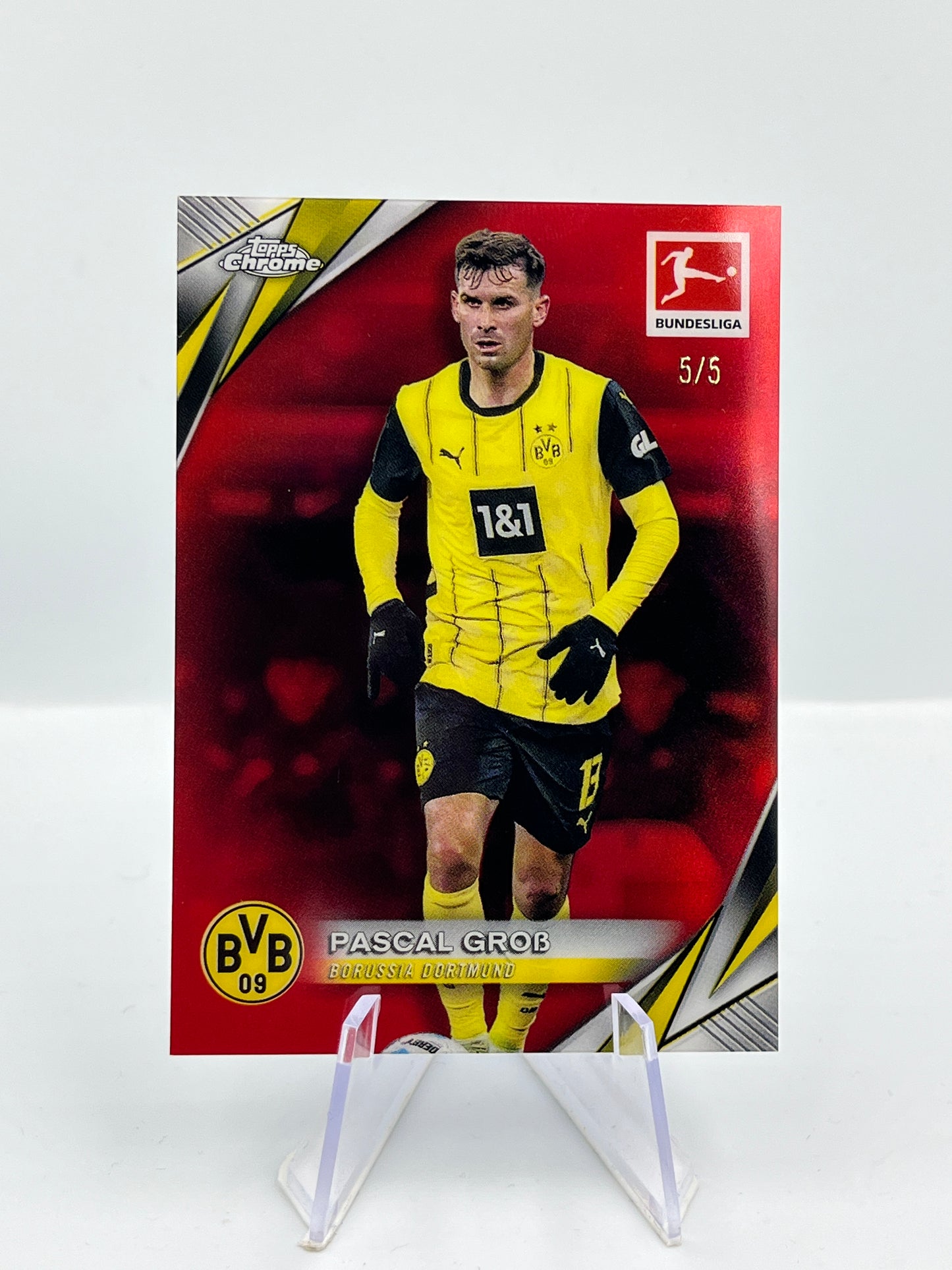 Topps Chrome BuLi 24/25 Pascal Groß Borussia Dortmund Red 5/5 #25