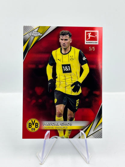Topps Chrome BuLi 24/25 Pascal Groß Borussia Dortmund Red 5/5 #25