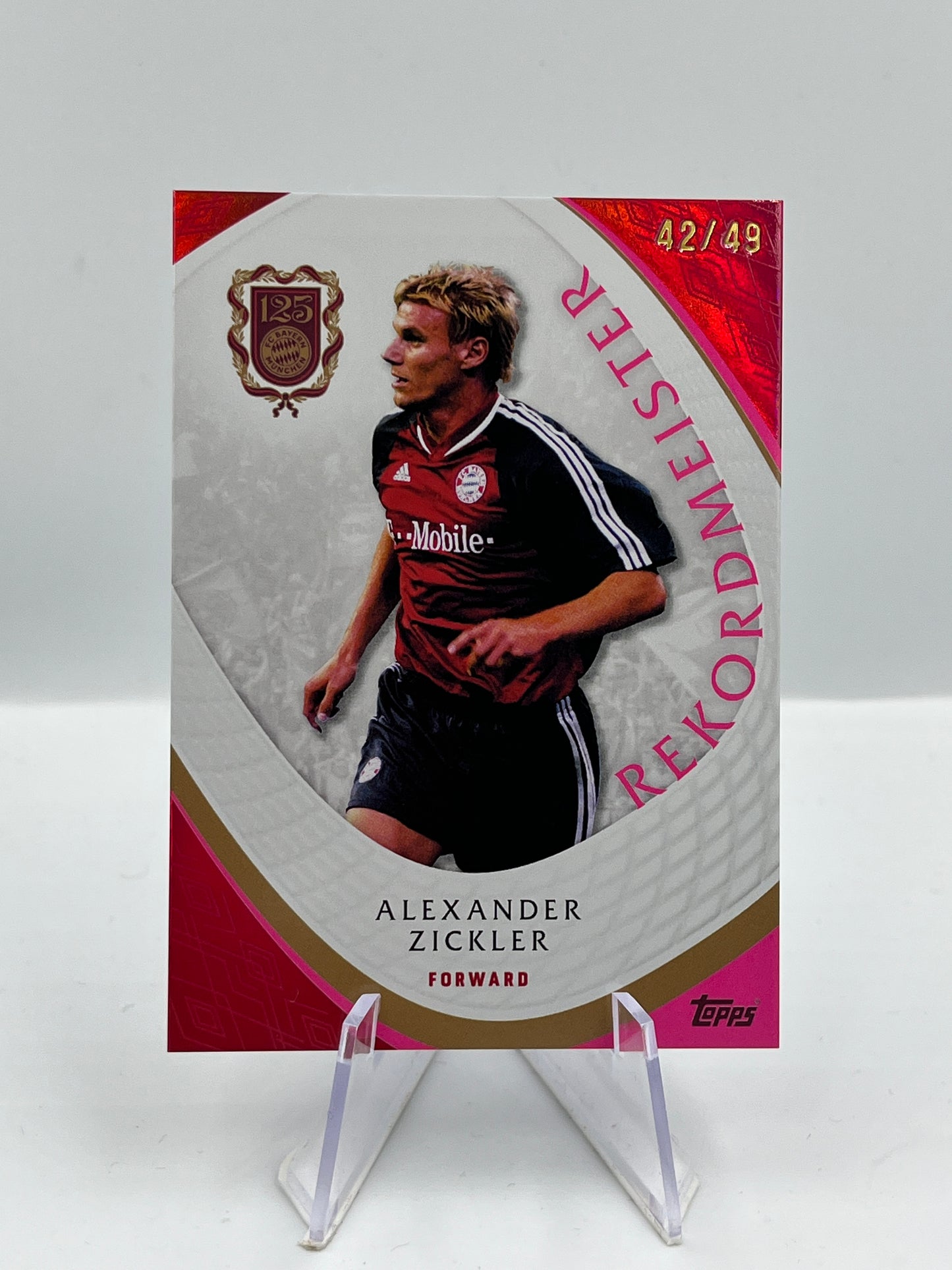 Topps 125 Jahre Bayern München Alexander Zickler Rekordmeister 42/49 #RM-9