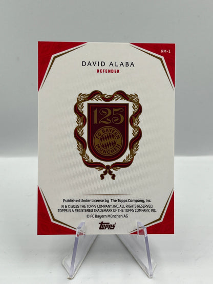 Topps 125 Jahre Bayern München David Alaba Rekordmeister 03/33 #RM-1
