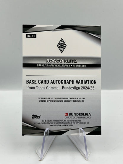Topps Chrome BuLi 24/25 Rocco Reitz Mönchengladbach Black Auto 03/10 #BA-RR