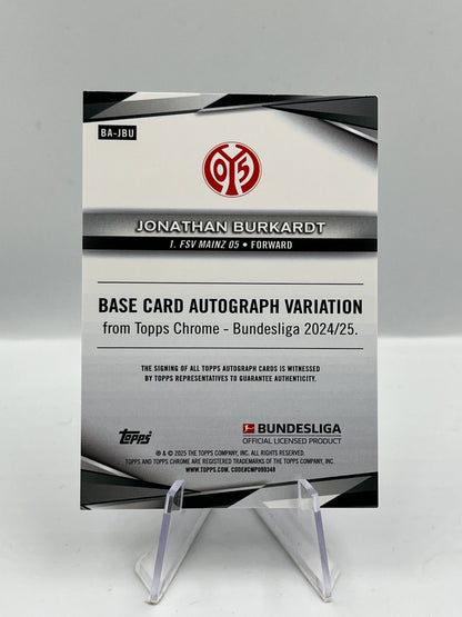 Topps Chrome BuLi 24/25 Jonathan Burkardt Mainz 05 Toppsfractor Auto 07/52 #BA-JBU