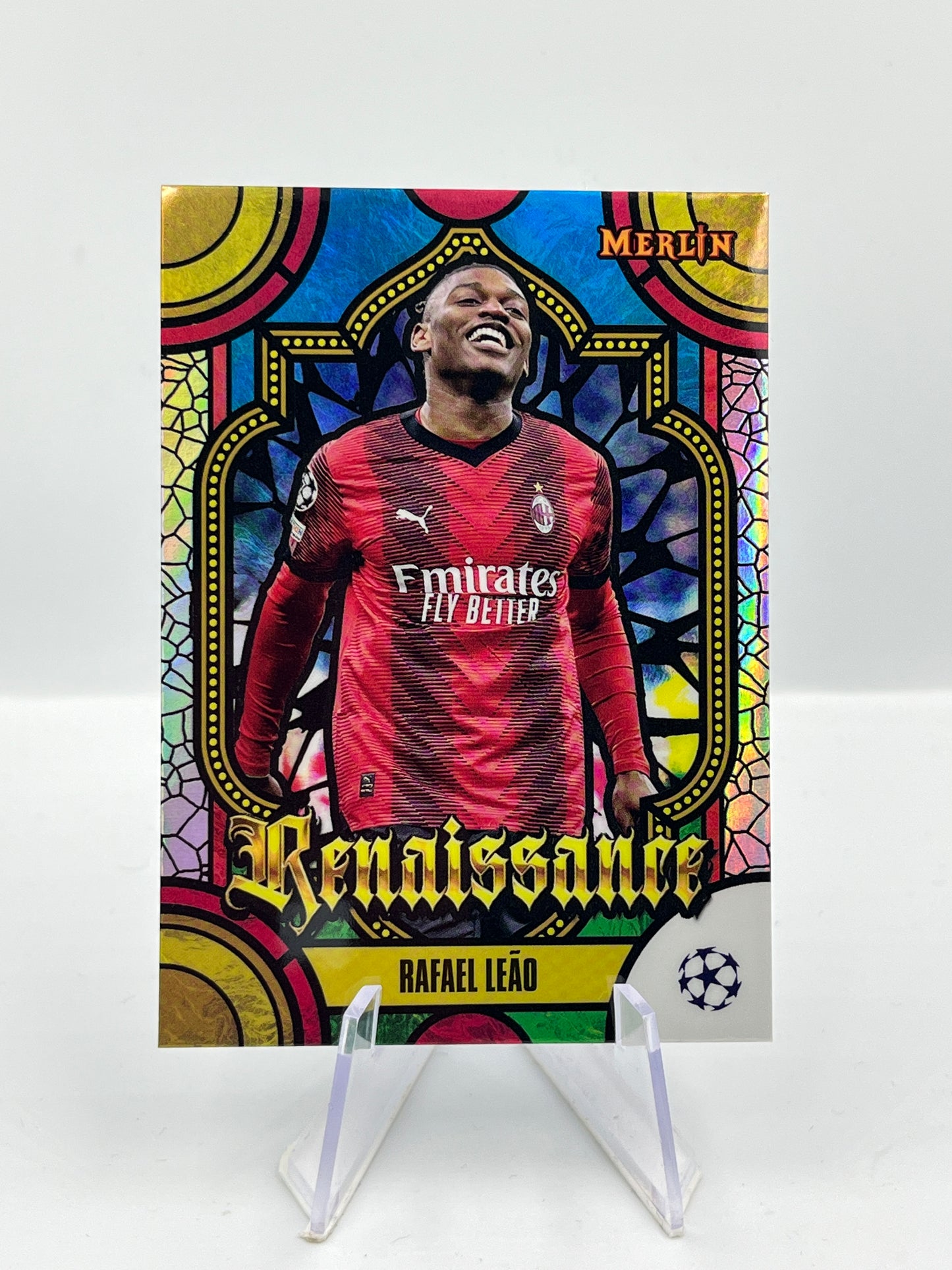 Topps Merlin UCC 23/24 Rafael Leao AC Milan Renaissance #R-8