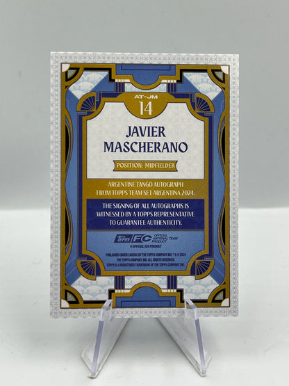 Javier Mascherano - Argentinien - Silver Foil Autograph - 100/250 - #AT-JM