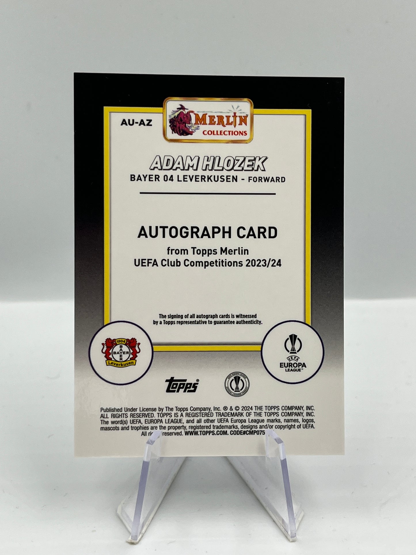 Adam Hlozek - Bayer Leverkusen - Prism Autograph - 117/150 - #AU-AZ